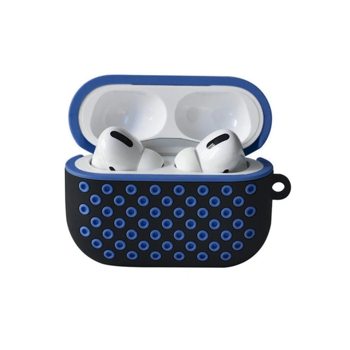 BFS  Airpods Pro 2 (2.nesil) Spor Delikli Kılıf - Siyah-Mavi