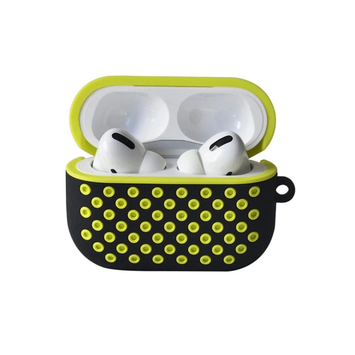BFS Airpods Pro 2 (2.nesil) Spor Delikli Kılıf - Siyah-Sarı