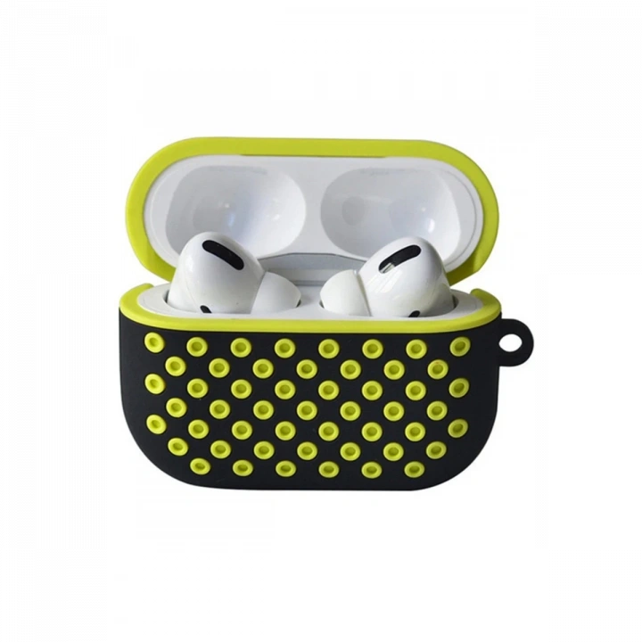 BFS  Airpods Pro 2 (2.nesil) Spor Delikli Kılıf - Siyah-Sarı