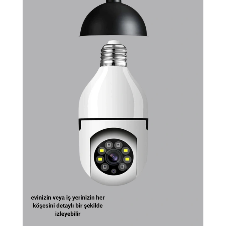 BFS Akıllı Duy Kamera Uzaktan Kontrol ve Geniş Görüş Açılı