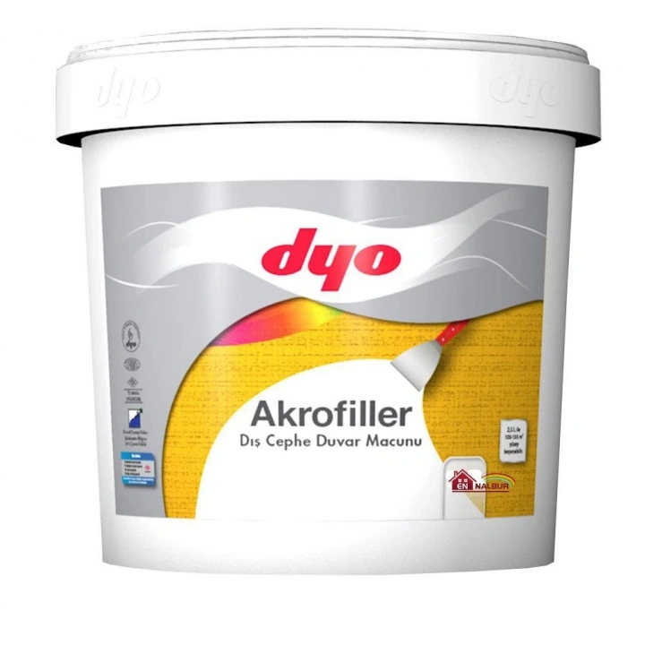 BFS  Akrofiller Dış Cephe Macunu 4,5 Kg Beyaz
