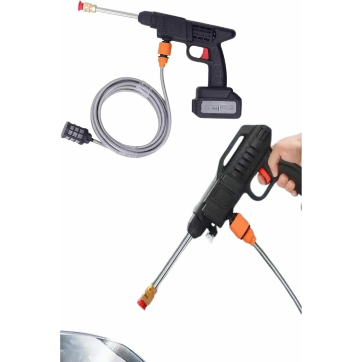 BFS Akülü Oto Araç Yıkama Yüksek Basınçlı Araba Yıkama Makinesi Şarjlı