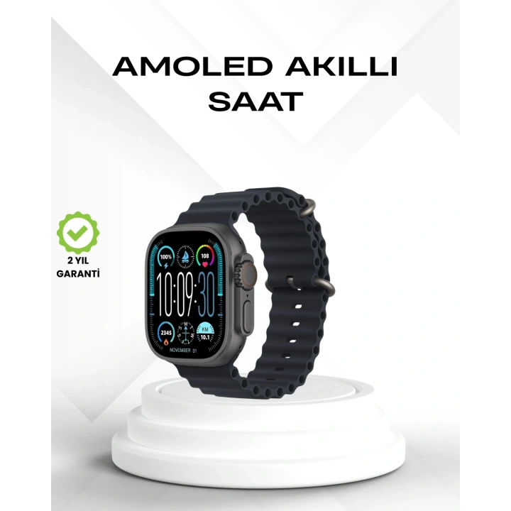 BFS AMOLED Akıllı Saat Bluetooth Arama Su Geçirmez