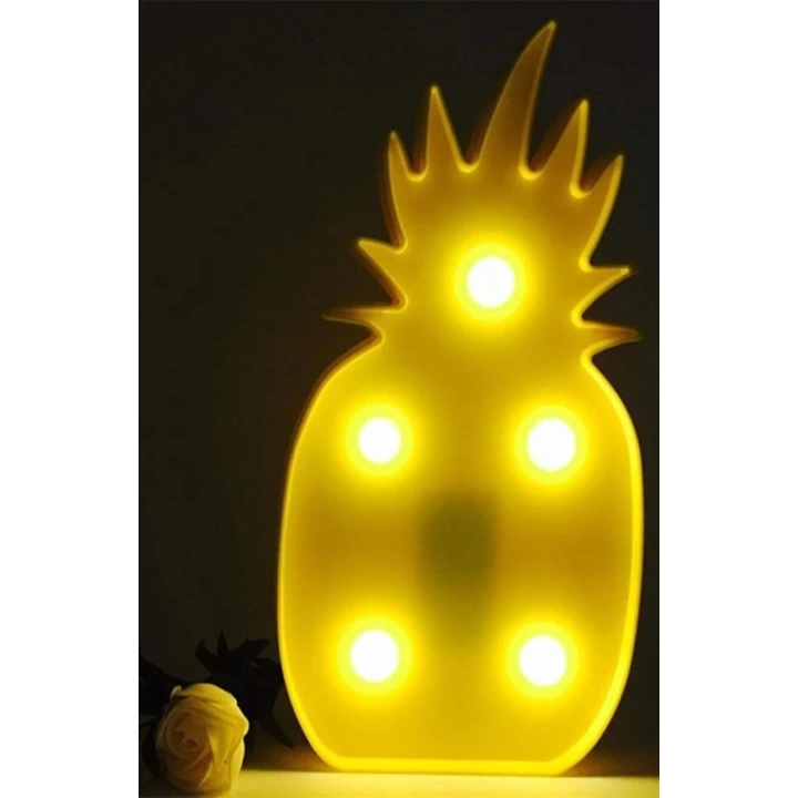 BFS  Ananas Şeklinde Ledli Dekoratif Eğlenceli Çocuk Gece Lambası