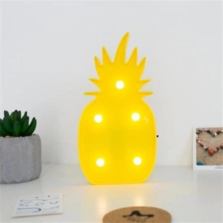 BFS  Ananas Şeklinde Ledli Dekoratif Eğlenceli Çocuk Gece Lambası