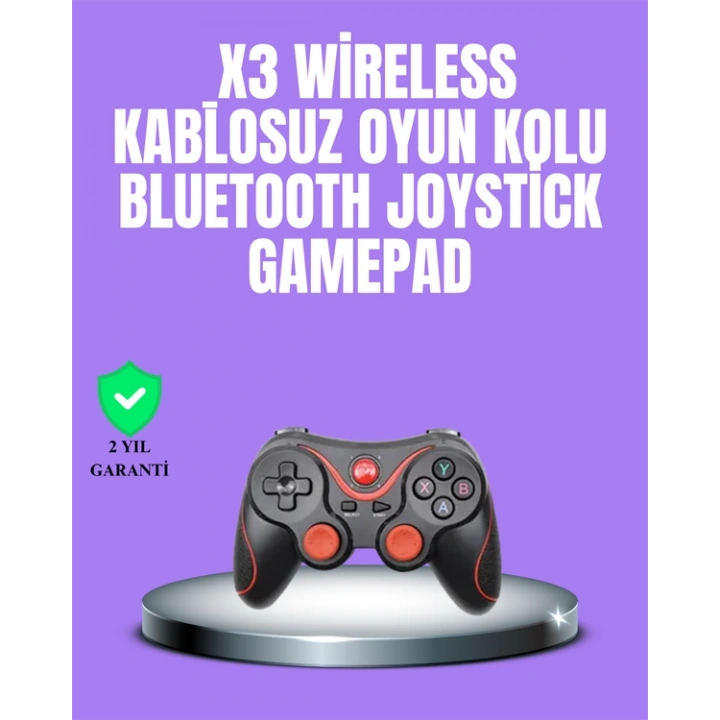 BFS Android Uyumlu Gamepad X3 Game Stick Oyun Kolu Bluetooth Bağlantılı