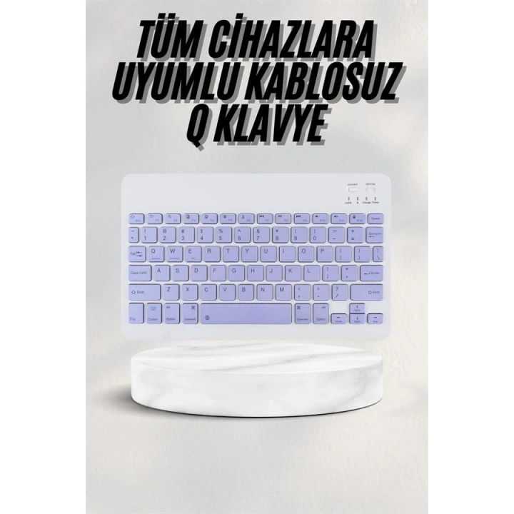 BFS Android ve İOS Uyumlu Bluetooth Kablosuz Türkçe Q Klavye Renkli