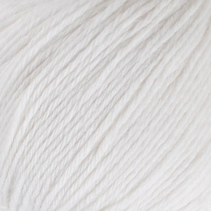 BFS  Angora 50gr Beyaz El Örgü İpi - L001 - 33804