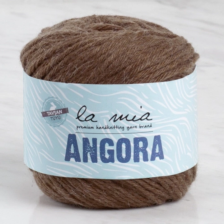 BFS  Angora 50gr Kahverengi El Örgü İpi - L133 - 33808