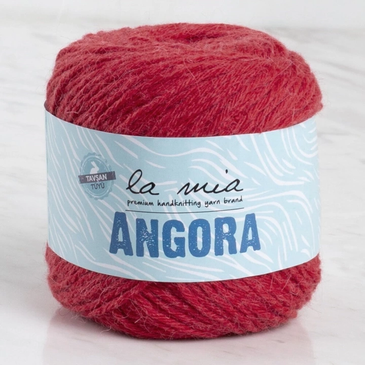 BFS  Angora 50gr Kırmızı El Örgü İpi - L004 - 33799