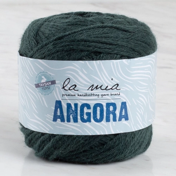 BFS  Angora 50gr. Koyu Yeşil El Örgü İpi - L131 - 34215