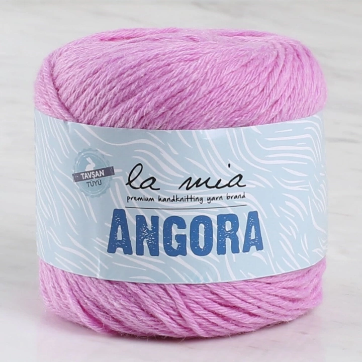 BFS  Angora 50gr Pembe El Örgü İpi - L107 - 33800