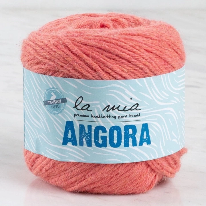 BFS  Angora 50gr Turuncu El Örgü İpi - L126 - 33798