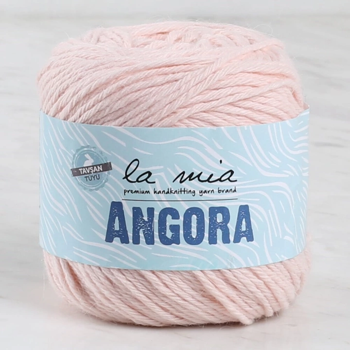 BFS  Angora Pudra Pembe El Örgü İpi - L185 - 34012