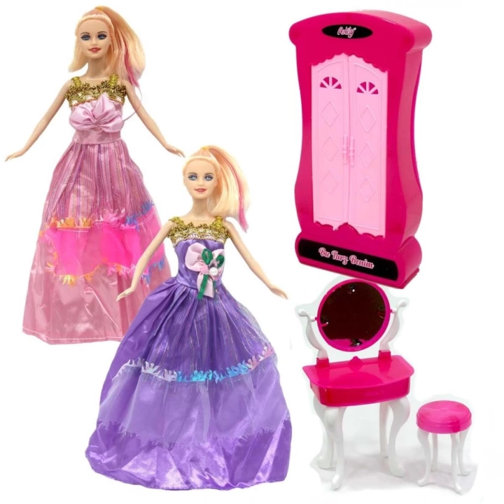 BFS   Anlily Makyaj Masalı Dolaplı Bebek