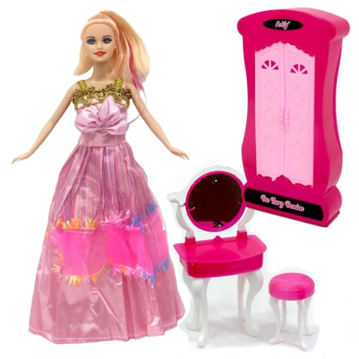 BFS   Anlily Makyaj Masalı Dolaplı Bebek