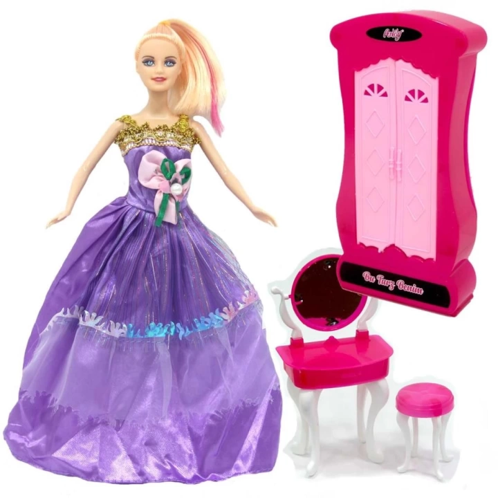 BFS   Anlily Makyaj Masalı Dolaplı Bebek