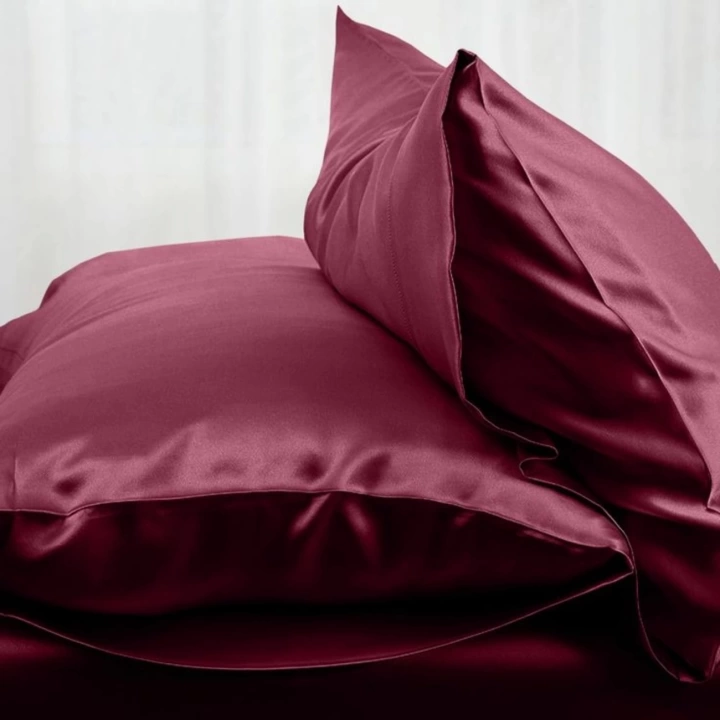 BFS Antibakteriyel Terletmeyen İpek Saten Yastık Kılıfı 2li 50x70 Bordo