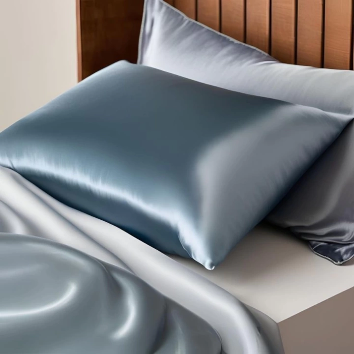 BFS Antibakteriyel Terletmeyen İpek Saten Yastık Kılıfı 2li 50x70 Mavi