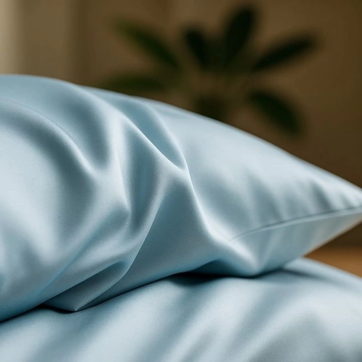 BFS Antibakteriyel Terletmeyen İpek Saten Yastık Kılıfı 2li 50x70 Mavi