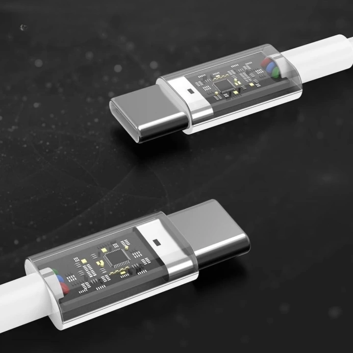 BFS  Apple 15/15 Pro Type-C to Type-C Hasır Örgü Hızlı Şarj Kablosu (1m)