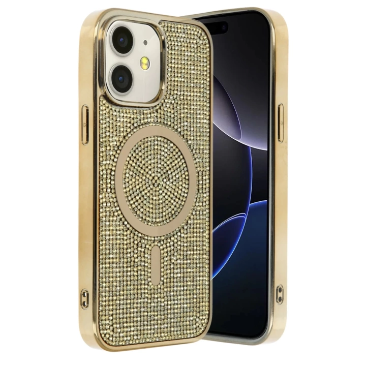 BFS  Apple iPhone 11 Helen Magsafe Kapak - Gold