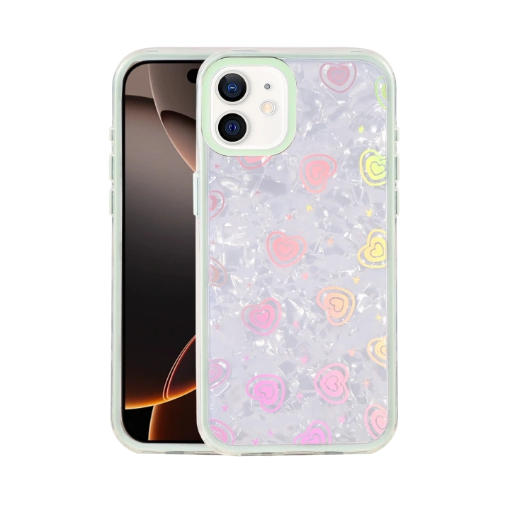 BFS  Apple iPhone 11 Lumi Desenli Kapak - Yeşil