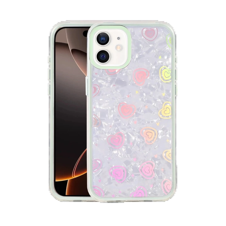 BFS Apple iPhone 11 Lumi Desenli Kapak - Yeşil