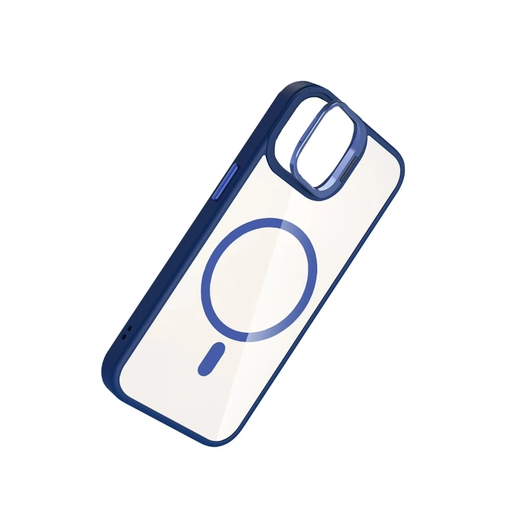 BFS Apple iPhone 11 Remim Lensli Magsafe Standlı Kapak - Lacivert