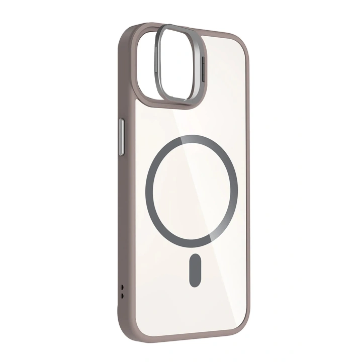 BFS Apple iPhone 11 Remim Lensli Magsafe Standlı Kapak - Titan Gri