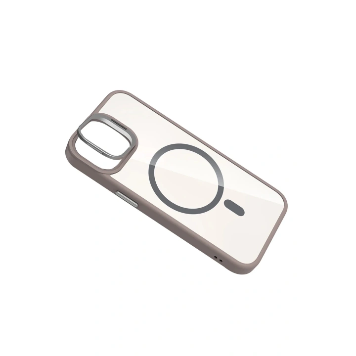 BFS Apple iPhone 11 Remim Lensli Magsafe Standlı Kapak - Titan Gri