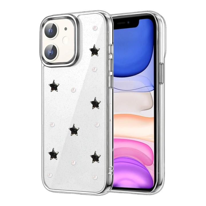 BFS  Apple iPhone 12 Fiyonk Desenli Kapak - Desen 7