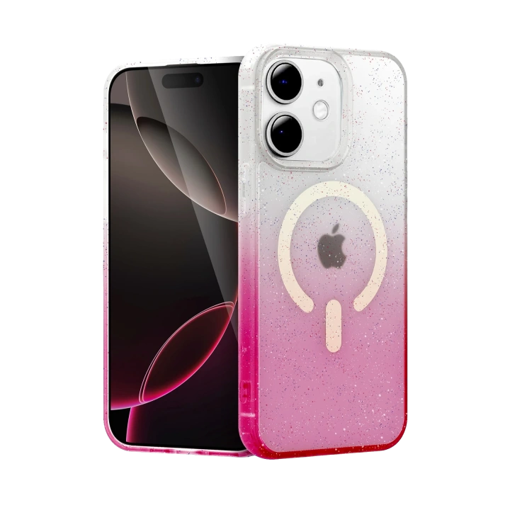 BFS  Apple iPhone 12 Pummel Shiny Magsafe Kapak - Pembe