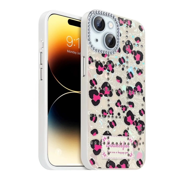BFS Apple iPhone 14 Deco Desenli Kapak - Desen 3