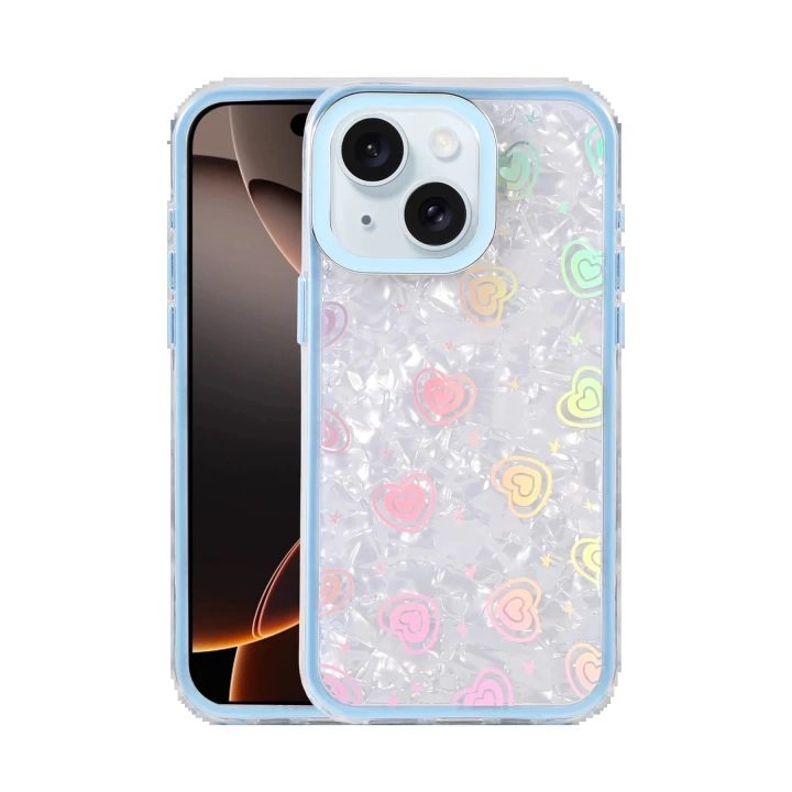 BFS Apple iPhone 14 Lumi Desenli Kapak - Mavi