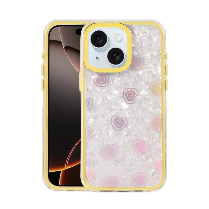 BFS Apple iPhone 14 Lumi Desenli Kapak - Sarı