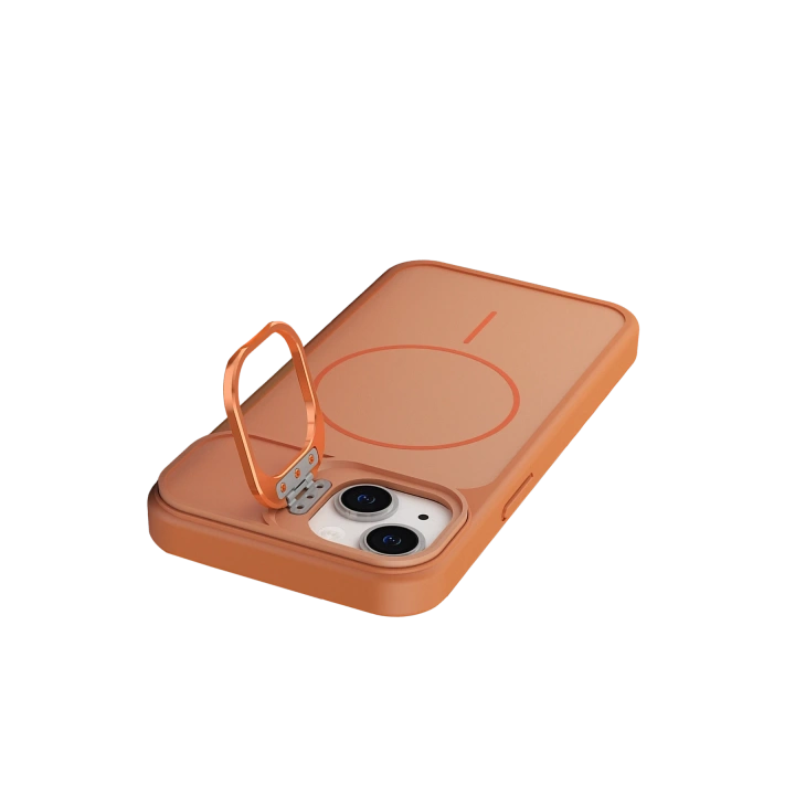 BFS  Apple iPhone 14 Pale Magsafe Standlı Kapak - Turuncu