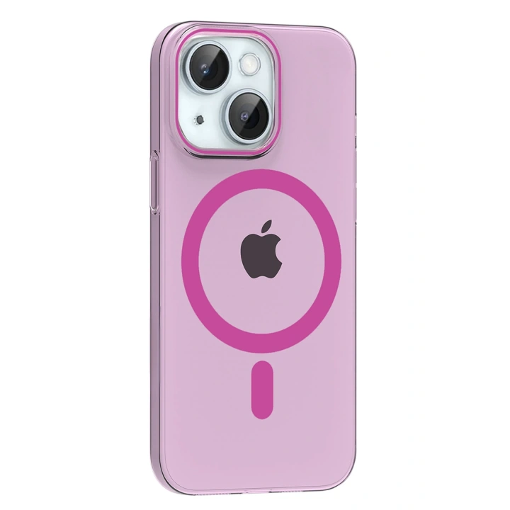 BFS  Apple iPhone 14 PC Blank Magsafe Kapak - Pembe