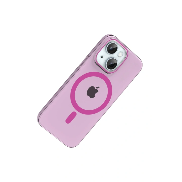 BFS  Apple iPhone 14 PC Blank Magsafe Kapak - Pembe