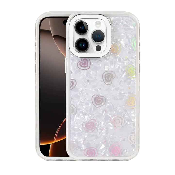 BFS  Apple iPhone 14 Pro Max Lumi Desenli Kapak - Beyaz