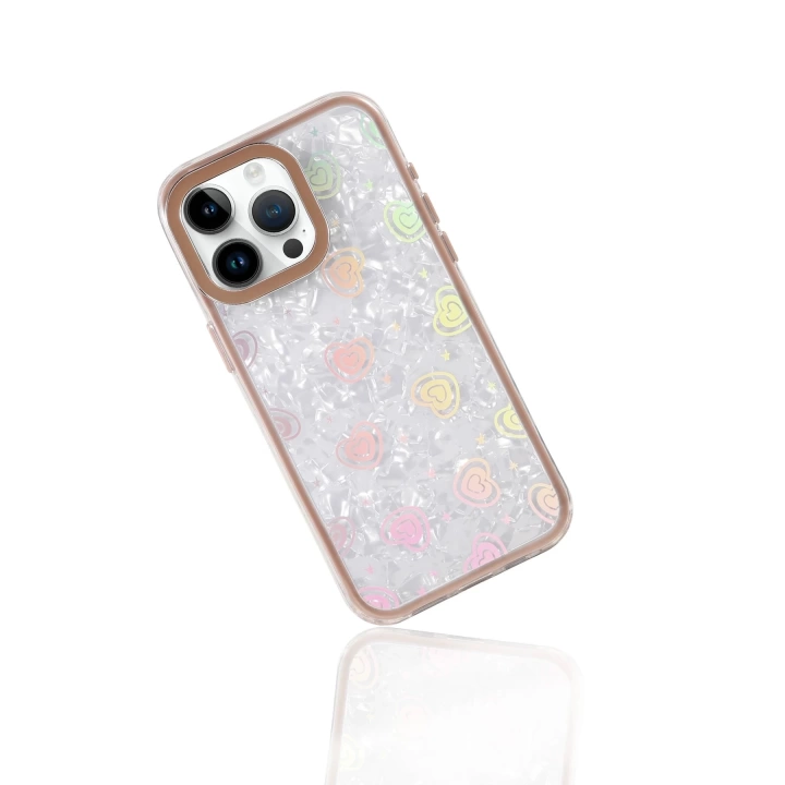 BFS Apple iPhone 14 Pro Max Lumi Desenli Kapak - Çöl Titanyum