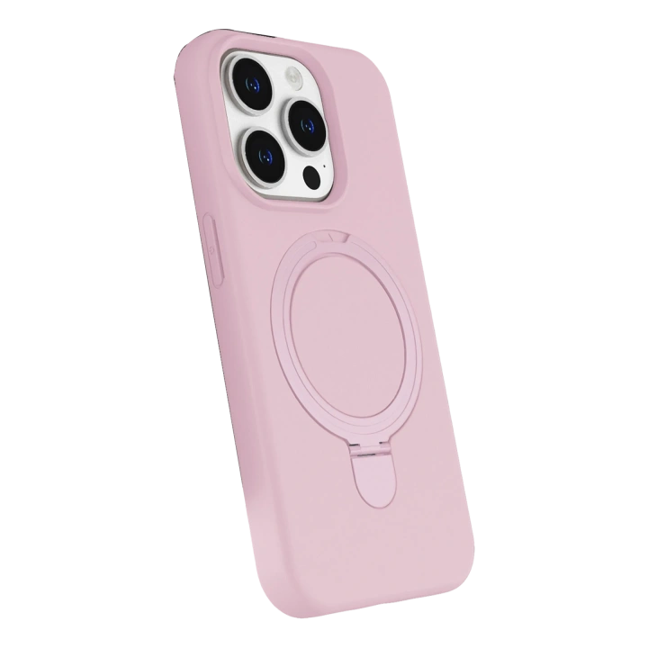 BFS  Apple iPhone 14 Pro Max Regal Magsafe Standlı Kapak - Açık Pembe