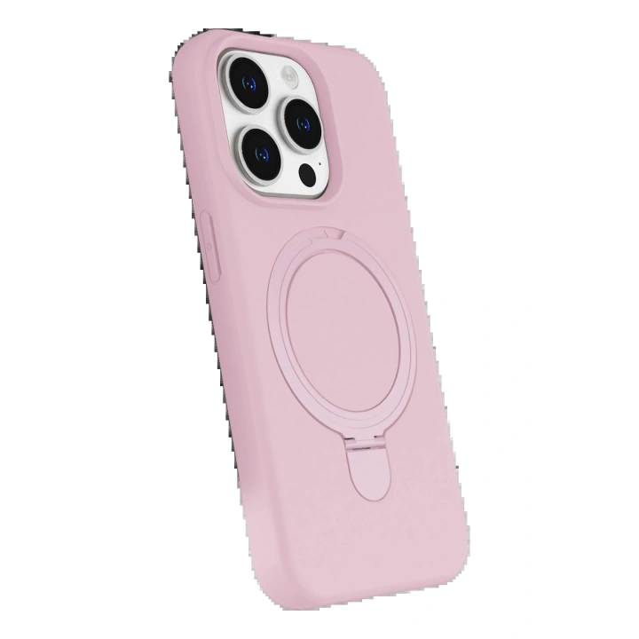 BFS Apple iPhone 14 Pro Max Regal Magsafe Standlı Kapak - Açık Pembe