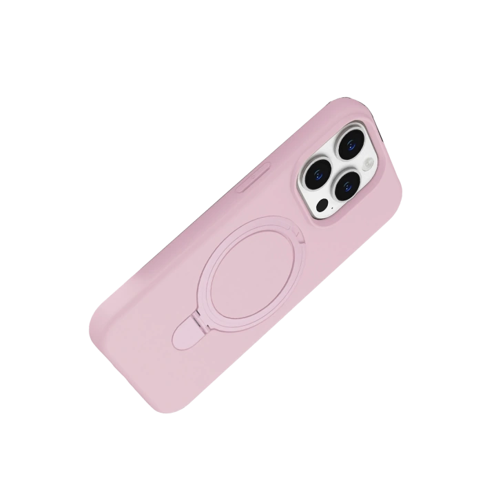 BFS  Apple iPhone 14 Pro Max Regal Magsafe Standlı Kapak - Açık Pembe