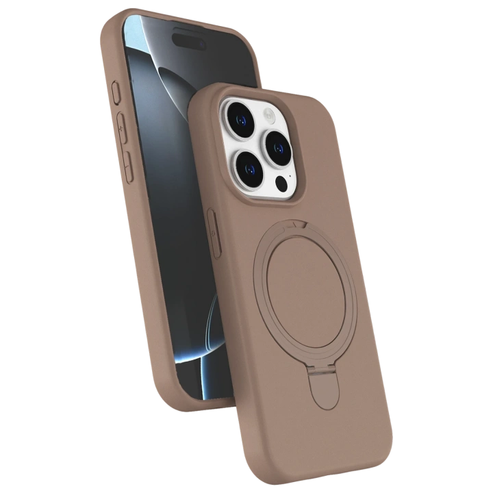 BFS  Apple iPhone 14 Pro Max Regal Magsafe Standlı Kapak - Çöl Titanyum