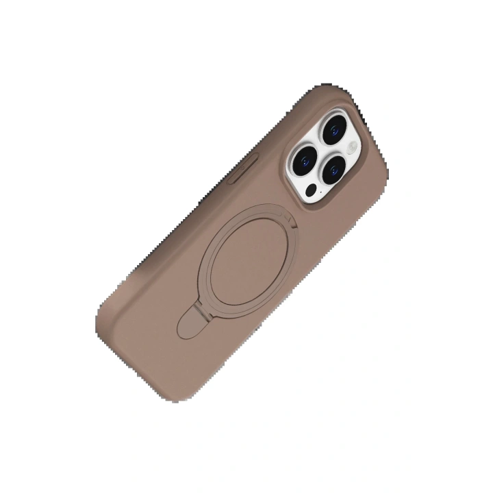 BFS Apple iPhone 14 Pro Max Regal Magsafe Standlı Kapak - Çöl Titanyum