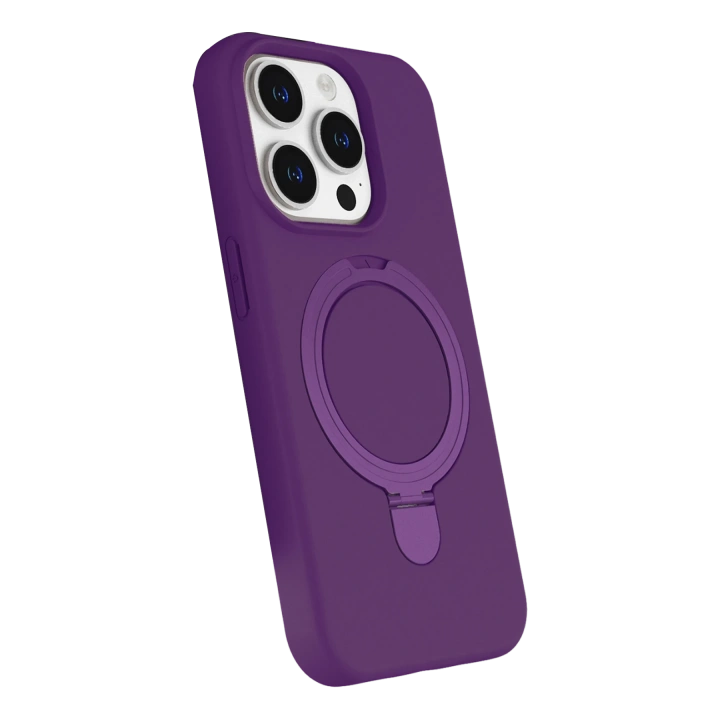 BFS  Apple iPhone 14 Pro Max Regal Magsafe Standlı Kapak - Derin Mor
