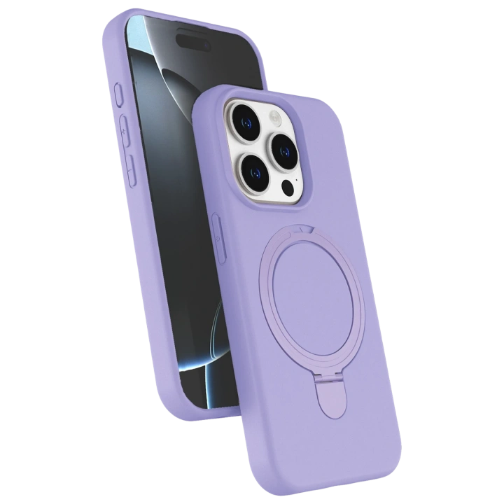 BFS  Apple iPhone 14 Pro Max Regal Magsafe Standlı Kapak - Lila