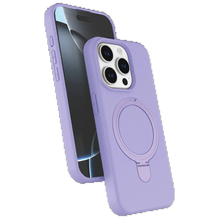 BFS Apple iPhone 14 Pro Max Regal Magsafe Standlı Kapak - Lila