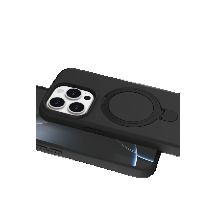 BFS Apple iPhone 14 Pro Max Regal Magsafe Standlı Kapak - Siyah